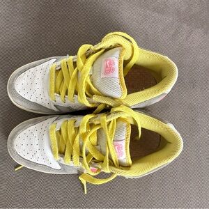 Nike Women’s Dunk Low 6.0 Atheltic Sneakers White/Gold/Pink/Yellow